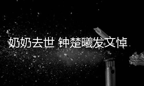奶奶楚曦悼念小公发文我的来 钟主吧去世世做