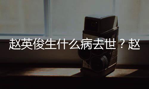 病去人资料演历艺经赵英赵英俊生俊个什么世